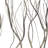 Metal Distressed Dimensional Branch Tree Home Wall Decor with Black Frame