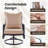 Metal 7 - Person Metal Patio Conversation Set with 2PCS Swivel Lounge Chairs