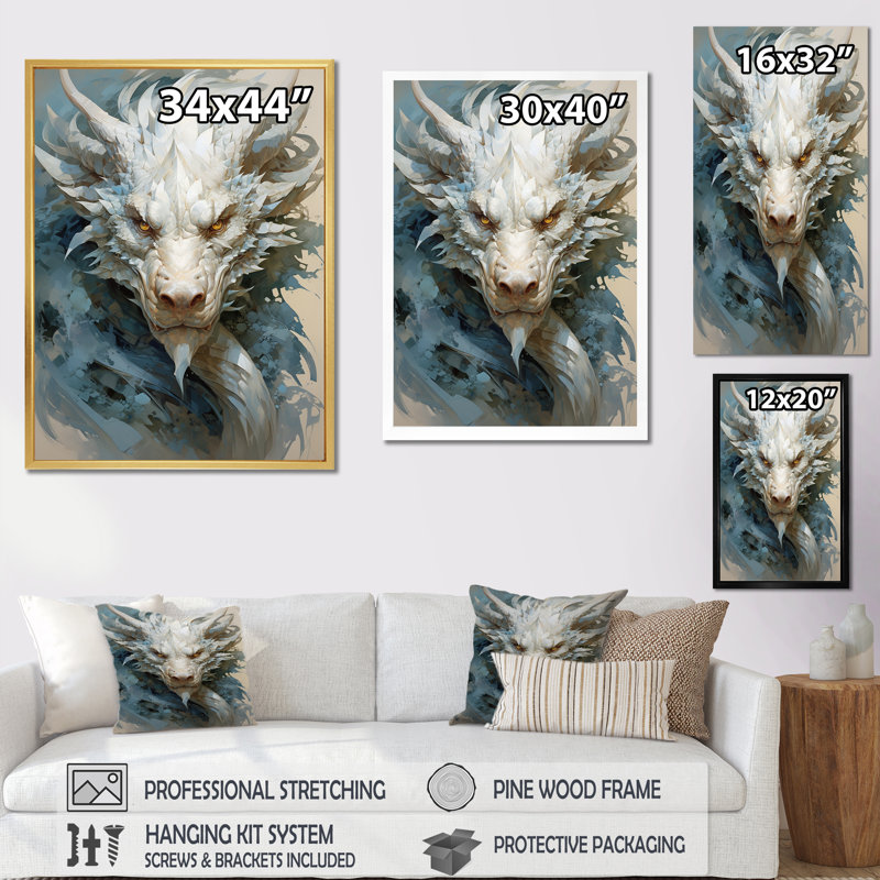 Dragon S Enchanted Realm II - Dragons, reproduction d'art sur toile encadrée, H 20 po x l 12 po x P 1 po