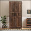 Armoire garde-robe en bois tendance à 2 portes avec DEL et 4 tablettes de rangement-1101998953