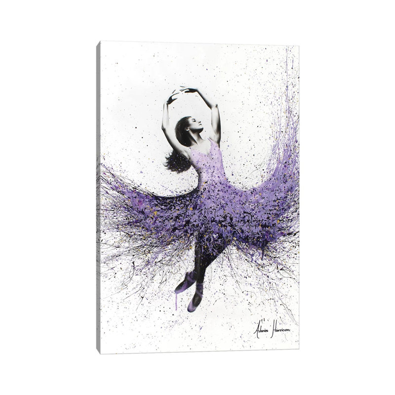Lavender Dance by Ashvin Harrison - Wrapped Canvas Print, 20.32 cm H x 30.48 cm W