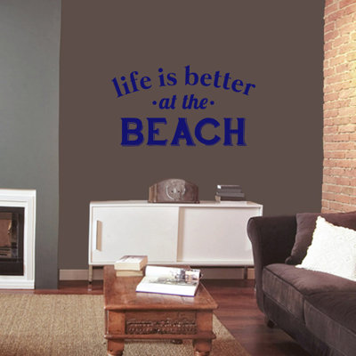 Adhésif décoratif «Life Is Better At The Beach»