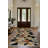 Talisman Collection Digital Print Cotton-Polyester Brown Geometric Rug-1793312151