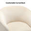 Fauteuil demi-tonneau en velours Holden-2053120366