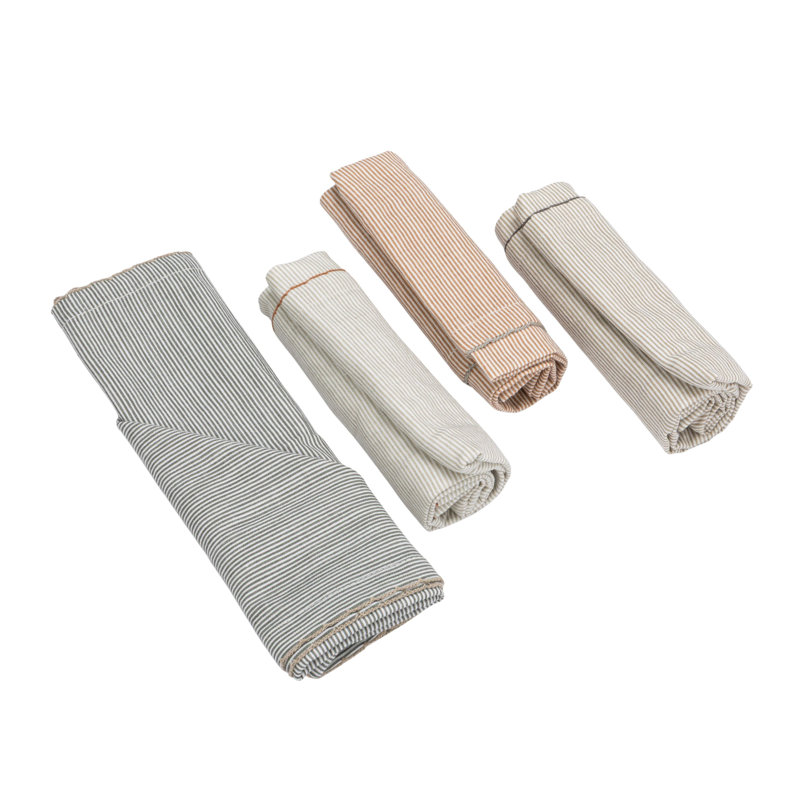 Ensemble de serviettes en coton avec bordure cousue