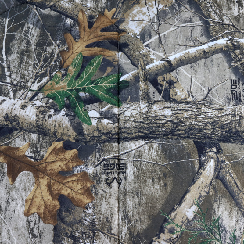 Cotton Blend Camouflage Tailored Window Valance