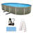 Trinity Oval 52-in Deep Steel Wall Pool Package with 7-in Top Rail-87679827
