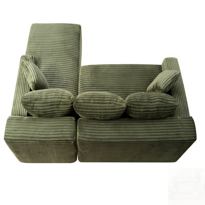 Canapé modulaire Cloud avec méridienne en forme de L, conception minimaliste moderne pour le salon et la chambre à coucher, siège profond, aucun assemblage requis