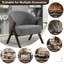 Fauteuil d'appoint en tissu noir Teddy-876225674