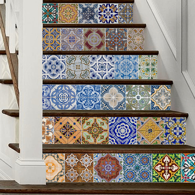 Abstract Stair Sticker, 1 Pack