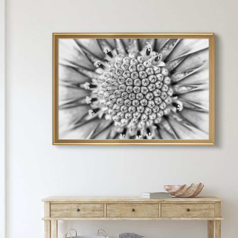 «Quiet Burst I», reproduction sur toile encadrée, H 22,5 po x l 30,5 po x P 1,5 po, Doré