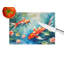Koi Fish Glass Cutting Board Large