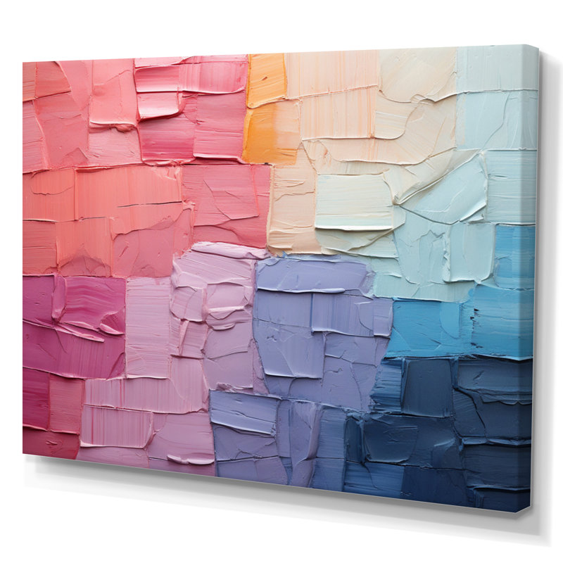 " Abstract Patchwork III ", 30" H x 40" W x 1.5" D, Wrapped Canvas