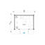 Lasita Barbados Mini 11 x 8 Ft. Premium Log Cabin With Tempered Double Glazed Windows (44mm)-675765314