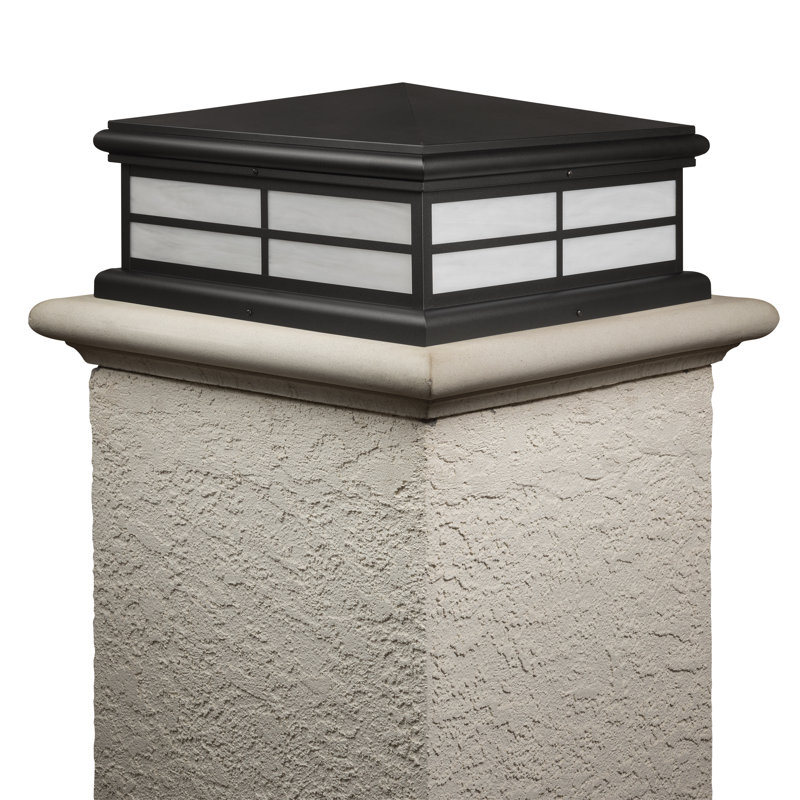 Plafonnier de pilier câblé 6 po h 6 po Ballou, Or irisé, Noir texturé