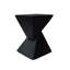 Table d'appoint charmante en béton léger avec motif de sablier torsadé-1183316384