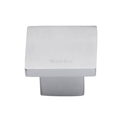 Heritage Brass Cabinet Knob Classic Square Design