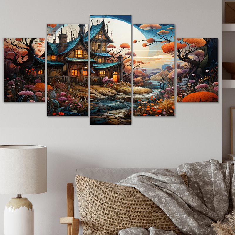 Farmhouse Enchantment - ensemble de reproduction d'art moderne en métal