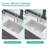 Durable Fireclay Kitchen Sink, Classic White Ceramic, Timeless Design For Spacious Kitchens
