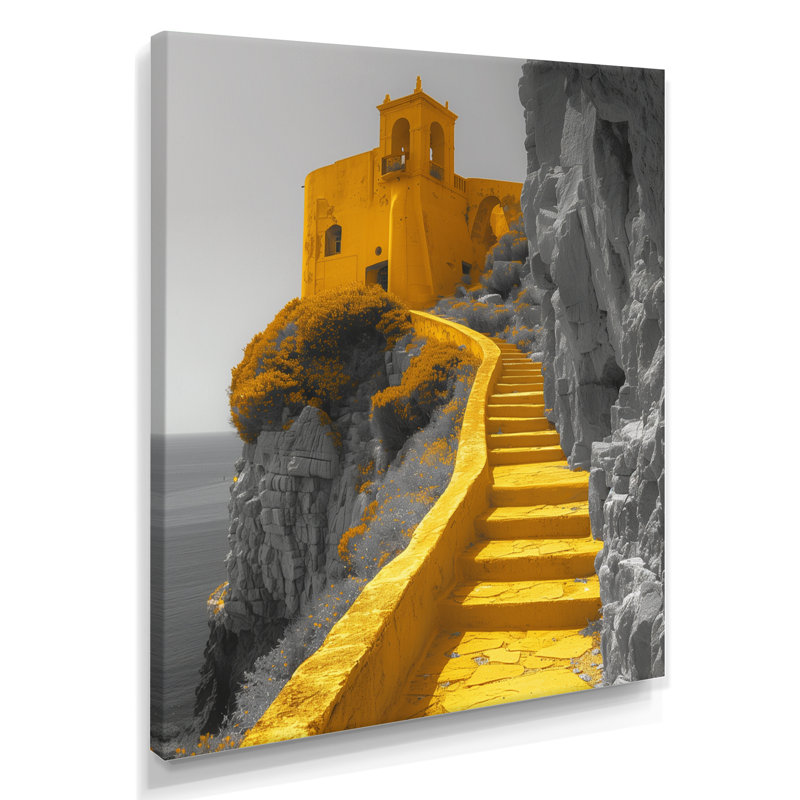 Monochromes de l'ancienne citadelle Fortress II - Fortress, impression d'art mural, Toile tendue