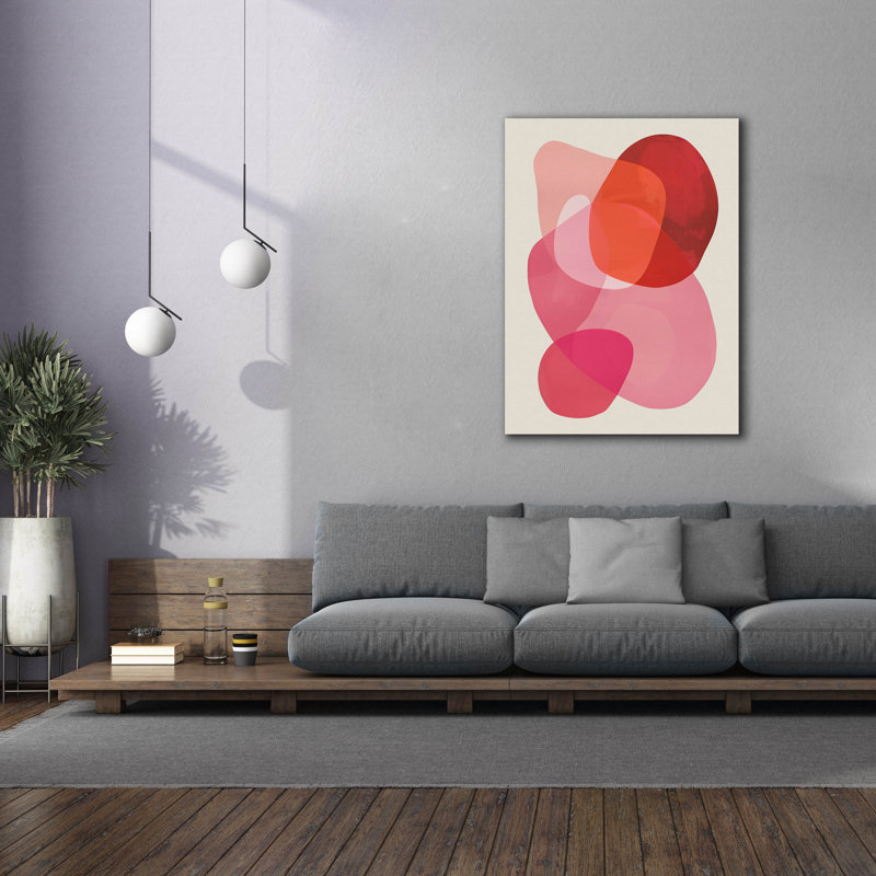 Art mural sur toile Wrought Studio ™ «Overlaps» par Andreas Magnusson, H 54 po x l 40 po x P 1,5 po