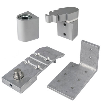 Aldora Style 3/4 in. Aluminum Left Hand Offset Door Pivot Hinge Set for Adams Rite Type Storefront Door