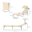 58cm Long Reclining Single Lounger