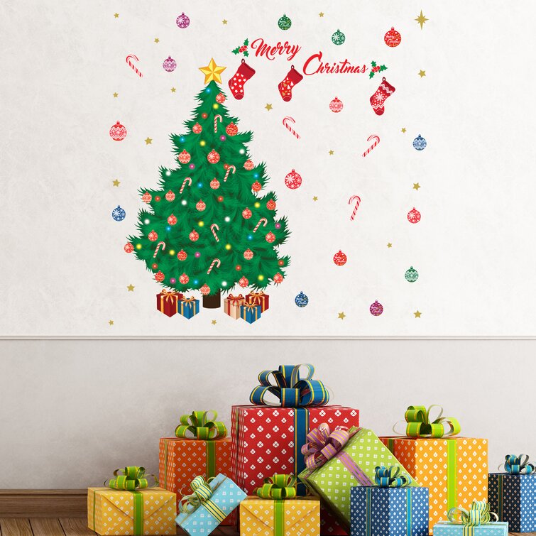 Merry Christmas tree christmas wall sticker