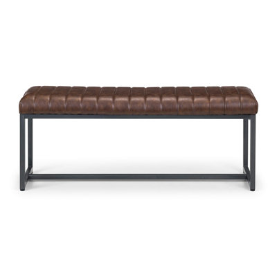 Faux Leather Upholstered Bench