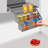 3-Tier Pull-Down Spice Rack For Upper Kitchen Cabinet