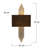 Vintage Wall Lamp, Metal Body, 29.5 x 3.9 x 8.7 inches | E27 Socket, Max 40W | IP20 Rated, Solid Color, Modern Glam Design | Perfect for Living Room, Bedroom, and Hallway Lighting, Elegant & Stylish Illumination-1630081781