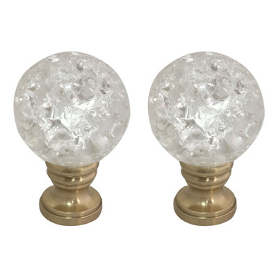 Faîteau de lampe en cristal de petites balles