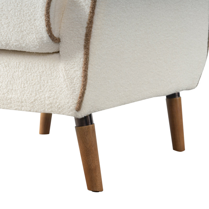 Fauteuil d'appoint rembourré en peluche