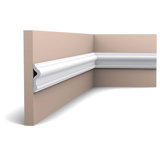 Moulure en polystyrène blanc apprêté P 3/4 po x l 3 po x L 78 po 3/4 po