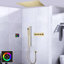 Douche de pluie thermostatique à DEL avec panneau tactile Sora