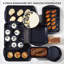 Ensemble de plats de cuisson 9 pièces antiadhésifs, texture ondulée pour dégagement facile, ensemble de plaques de cuisson non toxiques de 0,8 mm d'épaisseur, comprend des plaques à biscuits empilables, chatoyant-130451170