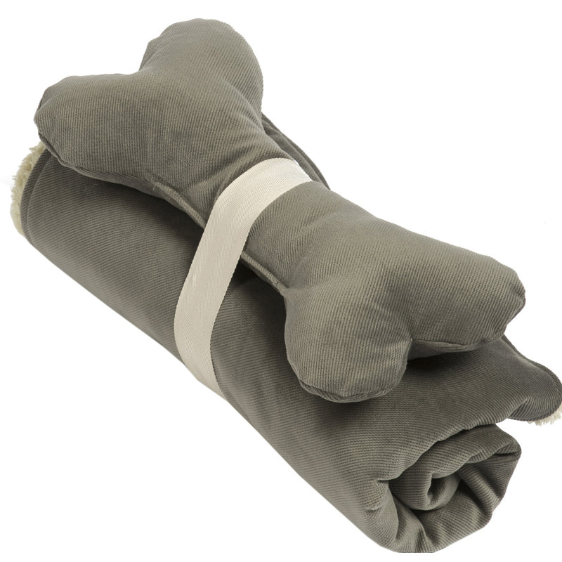 Ensemble de jetés et de jouets Spa Graphite, petit, Petit (l 24 po x L 36 po), Graphite