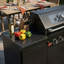 Ensemble de cuisine d'extérieur modulaire de 63 po x P 25 po x H 48 po avec barbecue à 6 brûleurs, armoire de rangement et comptoir en granite