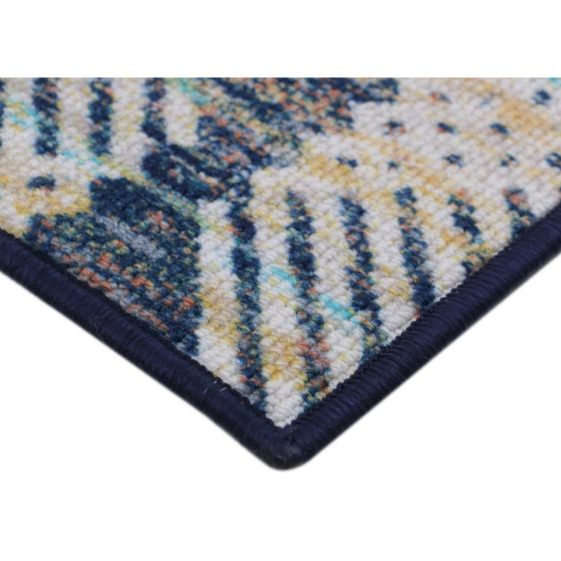 Tapis bleu area Kacie, Rectangle 3 pi x 5 pi