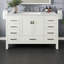 Minnich 54"W X 22"D Bathroom Vanity With White Carrara Quartz Countertop And Undermount Porcelain Sink-105327327