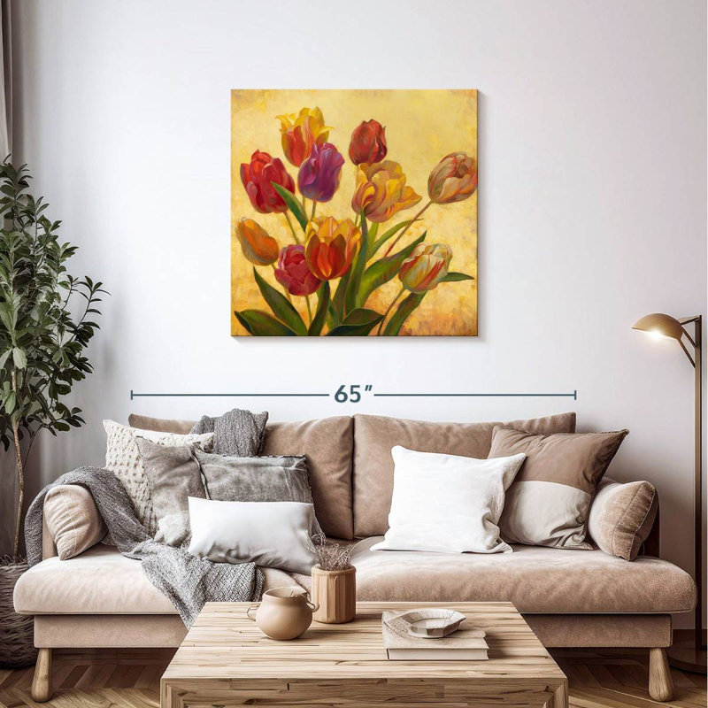 Bouquet de tulipes romantiques Harnek, H 36 po x l 36 po