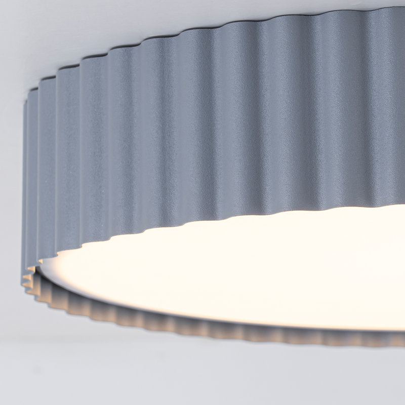 Plafonnier encastré moderne à profil bas 5CCT, H 2,36 po x l 11,81 po x P 11,81 po