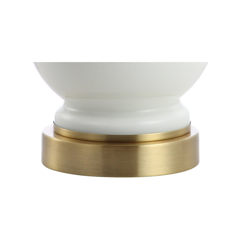 Hillsville Table Lamp, White/Brass Gold