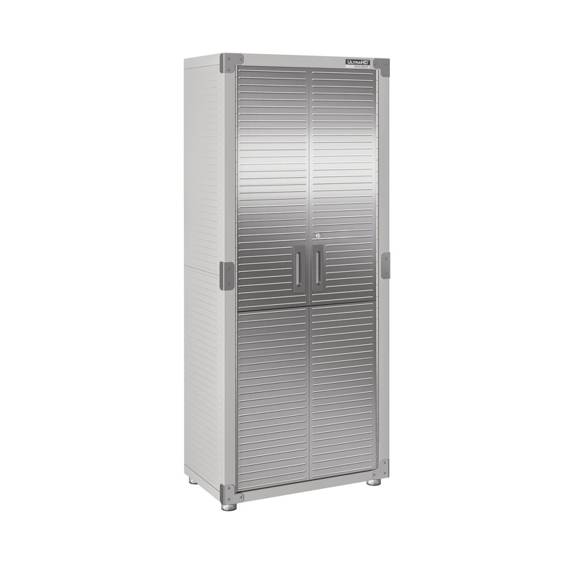 Seville Classics UltraHD 2-Piece Storage Cabinet Set, 30" W x 18" D x 90.5" H, Granite