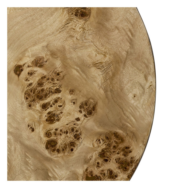 Table de bout cylindrique Burl