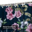 Rideau de douche floral avec 12 crochets-974346157