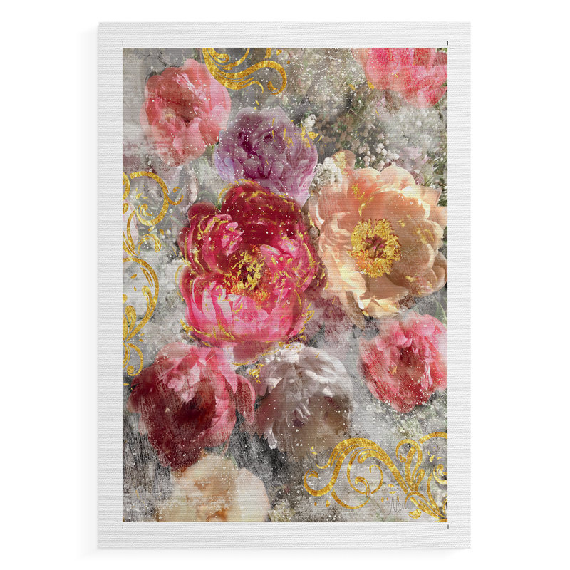 Roses Everlasting II -Canvas Print Only - NOT FRAMED, 12" H x 8" W