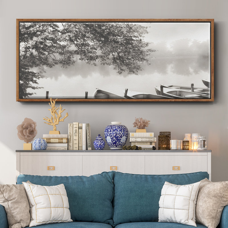 Morning- Framed Canvas, 8" H x 20" W