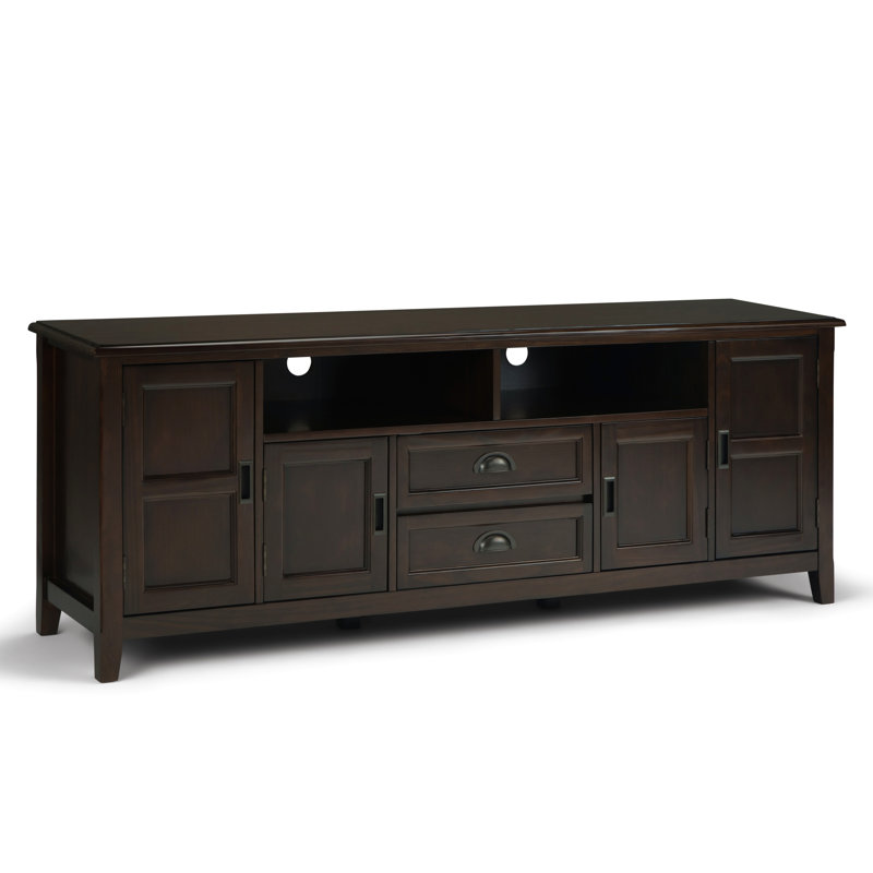 Meuble télé 72 po, Marron foncé