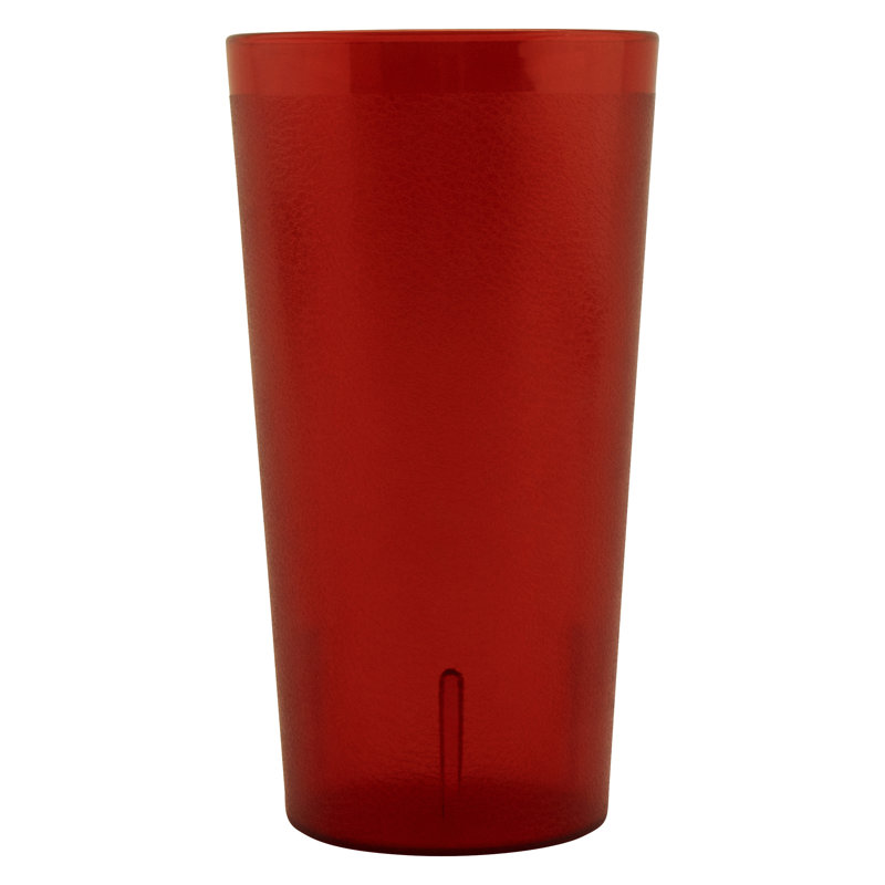 GET Gobelets de restaurant en plastique robustes, 32 onces, Coca-Cola transparent (paquet de 72), 32 oz, Rouge